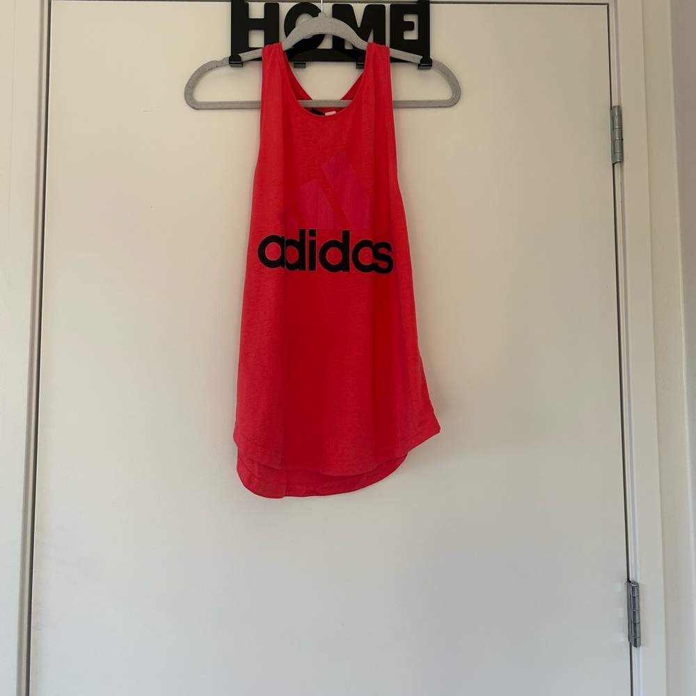Adidas Vibrant Red Sleeveless Top